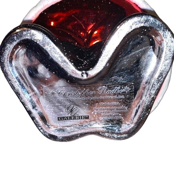 *RARE* Vintage Christopher Radko Santa Candy Christmas Glass Holiday Ornament - Picture 4 of 7